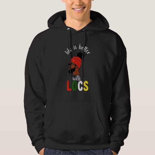Veste À Capuche Black Locd - Afro Man (Devant)