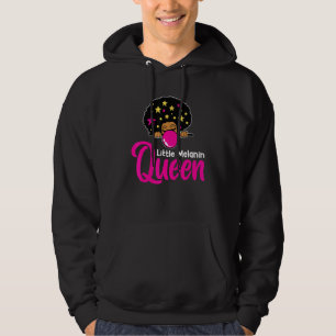 Veste À Capuche Black Melanin School Queen Black Queen Afro Melani