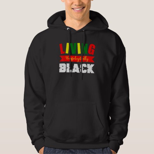 Veste À Capuche Black Pride African American Black Power Pow noir (Devant)