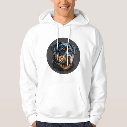 Veste À Capuche Black Rottweiler (Devant)