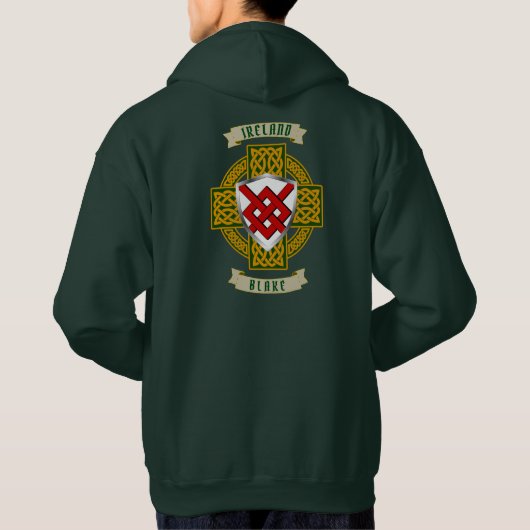 Veste À Capuche Blake Irish Shield & Celtic Cross (Dos)