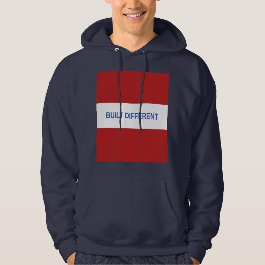 Veste À Capuche Blanc construit différemment Logo Box Sweatshirt B (Devant)
