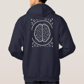 Veste À Capuche Blanc construit différemment Logo Box Sweatshirt B (Dos)
