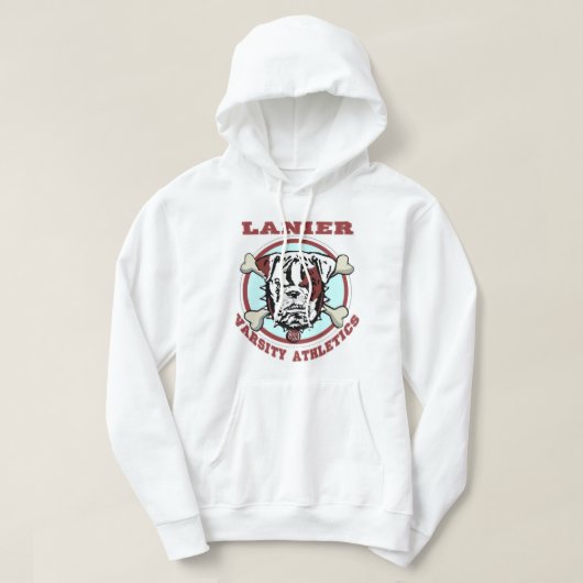 Veste À Capuche Blanc Hoody de Lanier (Design devant)