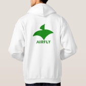 Veste à Capuche Blanc Pour Hommes (Airfly) Green (Dos)