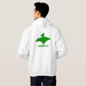 Veste à Capuche Blanc Pour Hommes (Airfly) Green (Dos entier)