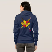 Veste À Capuche Blason Créatif de Graphiques Screwball Fermeture É (Dos entier)