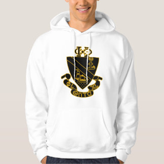 Veste À Capuche Blason de Phi Chi Theta | Or et Noir