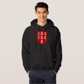 Veste À Capuche blason de Transylvanie rouge blanc (Devant entier)