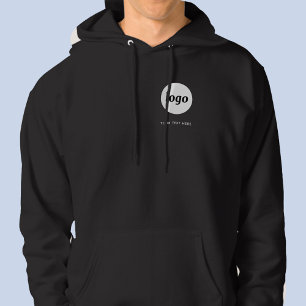 Veste À Capuche Blason promotionnel simple avec logo et texte pour