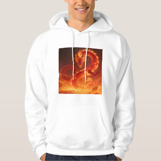 Veste À Capuche Blazing Fire Dragon | Mythical Flame Dragon Fantas