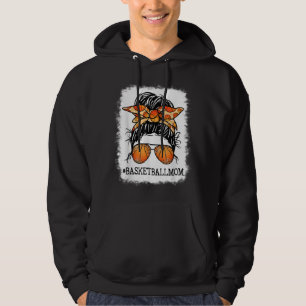 Veste À Capuche Bleached Basketball Maman Messy Bun Player Maman M
