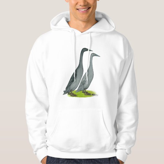 Veste À Capuche Bleu coureur canards (Devant)