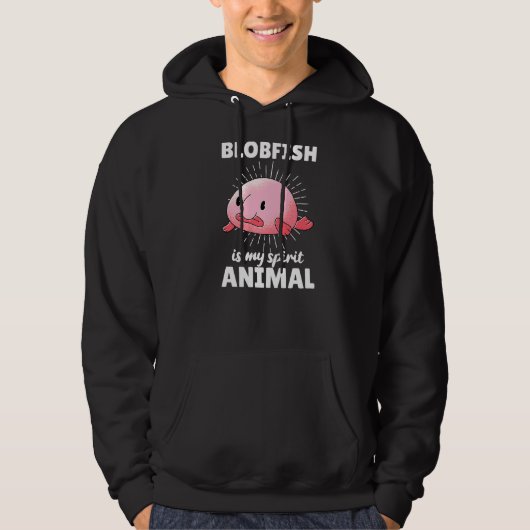 Veste À Capuche Blobfish Est Mon Esprit Animal Blobfish (Devant)