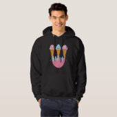 Veste À Capuche Blobfish Glace Crème laide Poisson (Devant entier)