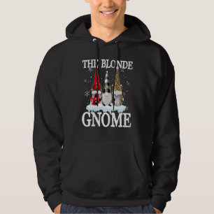 Veste À Capuche Blonde Gnome Buffalo Plaid Matching Family Christa