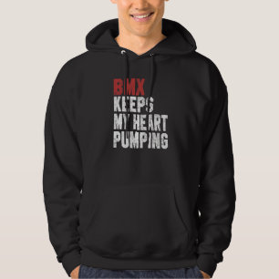 Veste À Capuche BMX pour hommes femmes BMX Maintient Mon Cœur Pomp