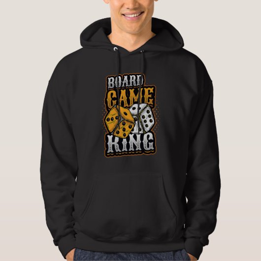 Veste À Capuche Board Game King Dice Tabletop Board Game Player (Devant)