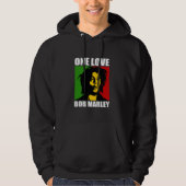 Veste À Capuche Bob Marley Un amour Rasta (Devant)