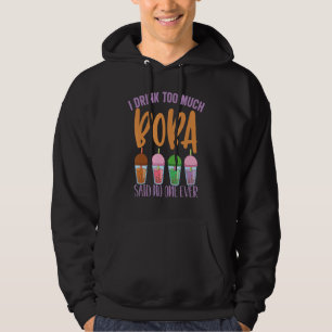 Veste À Capuche Boba Milk Tea Je Bois Trop De Boba Tea Lifestyle