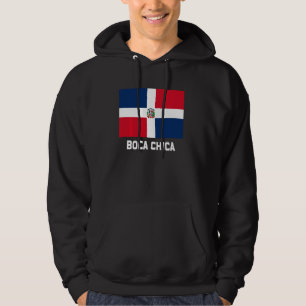 Veste À Capuche Boca Chica République dominicaine Drapeau Emblem E