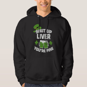 Veste À Capuche Boire de la bière pour la Saint-Patrick Ferme-la