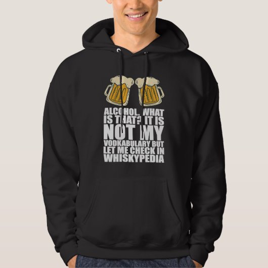 Veste À Capuche Boire l'alcool équipe de boisson (Devant)