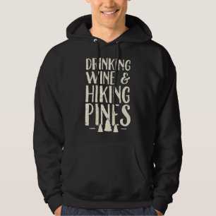 Veste À Capuche Boire Vin et pins randonnées - Camping