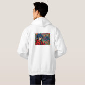 Veste À Capuche Bold Red Anime USA Graphic T-Shirt (Dos entier)