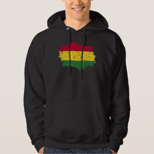 Veste À Capuche Bolivie Drapeau Grunge Pays Drapeau Bolivie