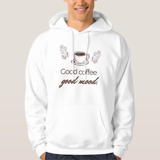 Veste À Capuche Bon Café Bon Humeur (Devant)