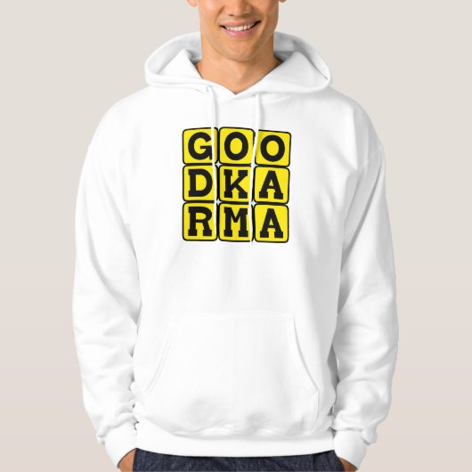 Veste À Capuche Bon Karma, principe bouddhiste (Devant)