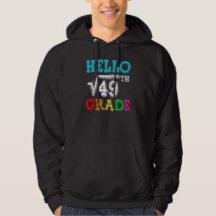 Veste À Capuche Bonjour 7e année Racine carrée de 49 Math Retour à