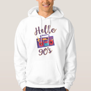 Veste À Capuche Bonjour 90s radio cassette enregistreur