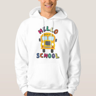 Veste À Capuche Bonjour école