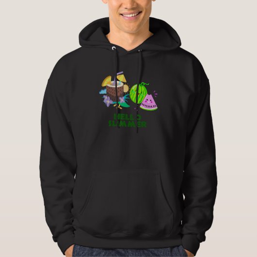 Veste À Capuche Bonjour Gnome d'été (Devant)