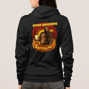 Veste À Capuche Bonjour Soleil Bigfoot Café Humour Art