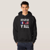 Veste À Capuche Bonjour Y'All - French-American Roots France Ameri (Devant entier)