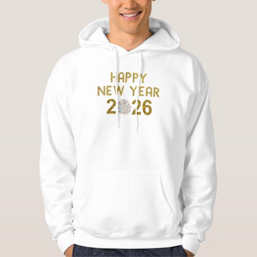 Veste À Capuche Bonne année 2026 (Devant)