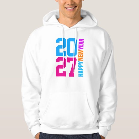 Veste À Capuche Bonne année 2027 (Devant)