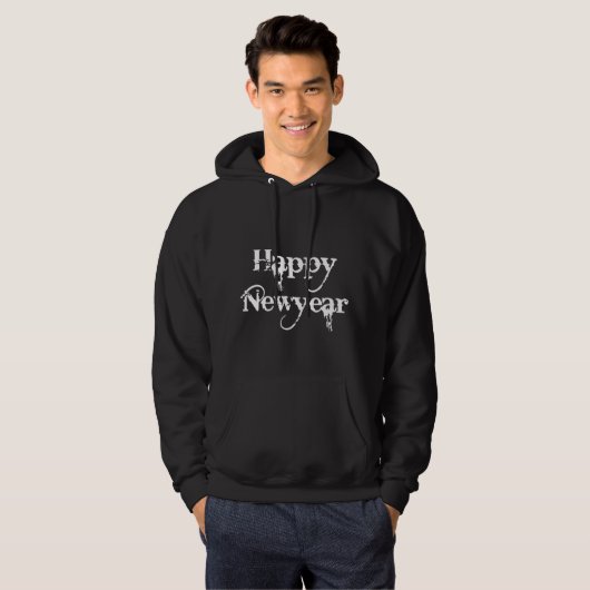 Veste À Capuche Bonne année design (Devant entier)