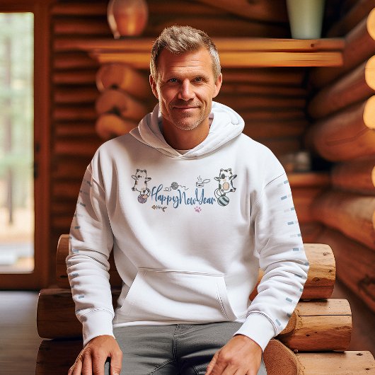 Veste À Capuche Bonne année Kittens