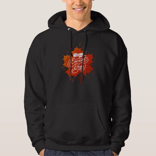 Veste À Capuche Bonne fête du Canada (Devant)