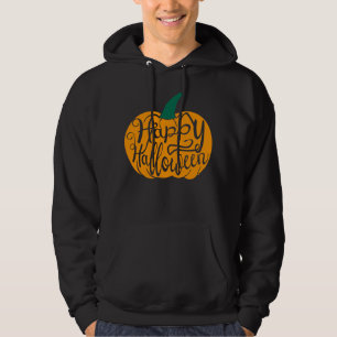 Veste À Capuche Bonne lettre Halloween sur citrouille sculpté