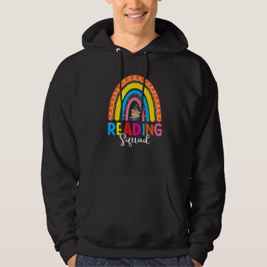 Veste À Capuche Book Reading Lover Bookish Bookworm Rainbow Readin (Devant)