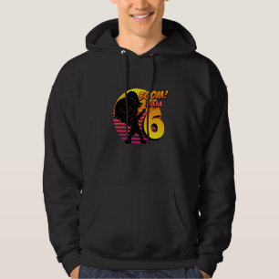 Veste À Capuche Boom j'ai 6 ans Fille Anniversaire 6ème Anniversai