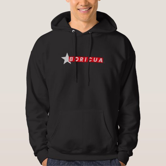 VESTE À CAPUCHE BORICUA (Devant)