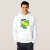 Veste À Capuche Born to Dive Nitrox Flag Sweatshirt (Devant entier)