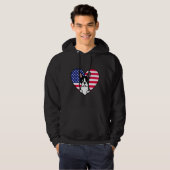 Veste À Capuche Boston Terrier Et Us Heart (Devant entier)