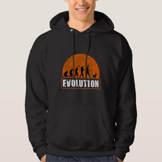 Veste À Capuche Boston Terrier Funny Human Evolution (Devant)